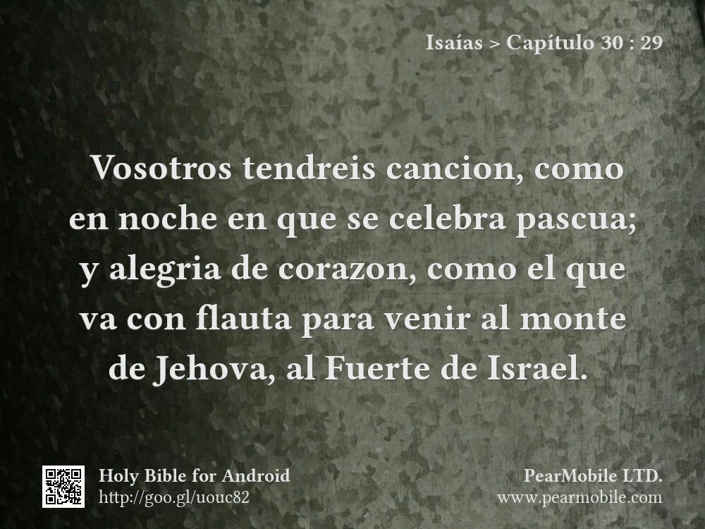 Isaías, Capítulo 30:29